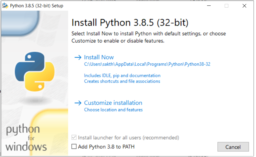 Widows 32 Bit Installer